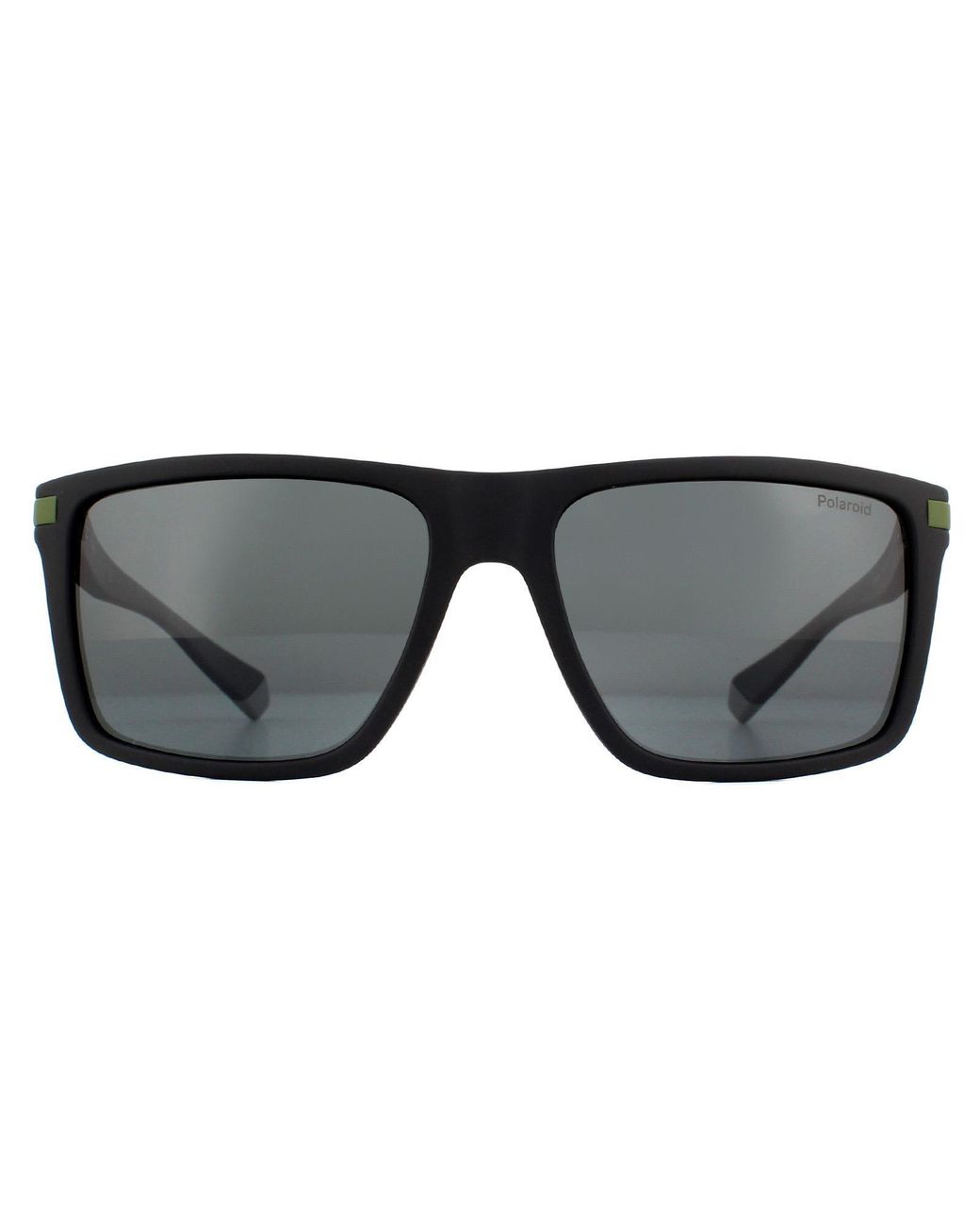 Polaroid Black Rectangle Polarized Sunglasses for men