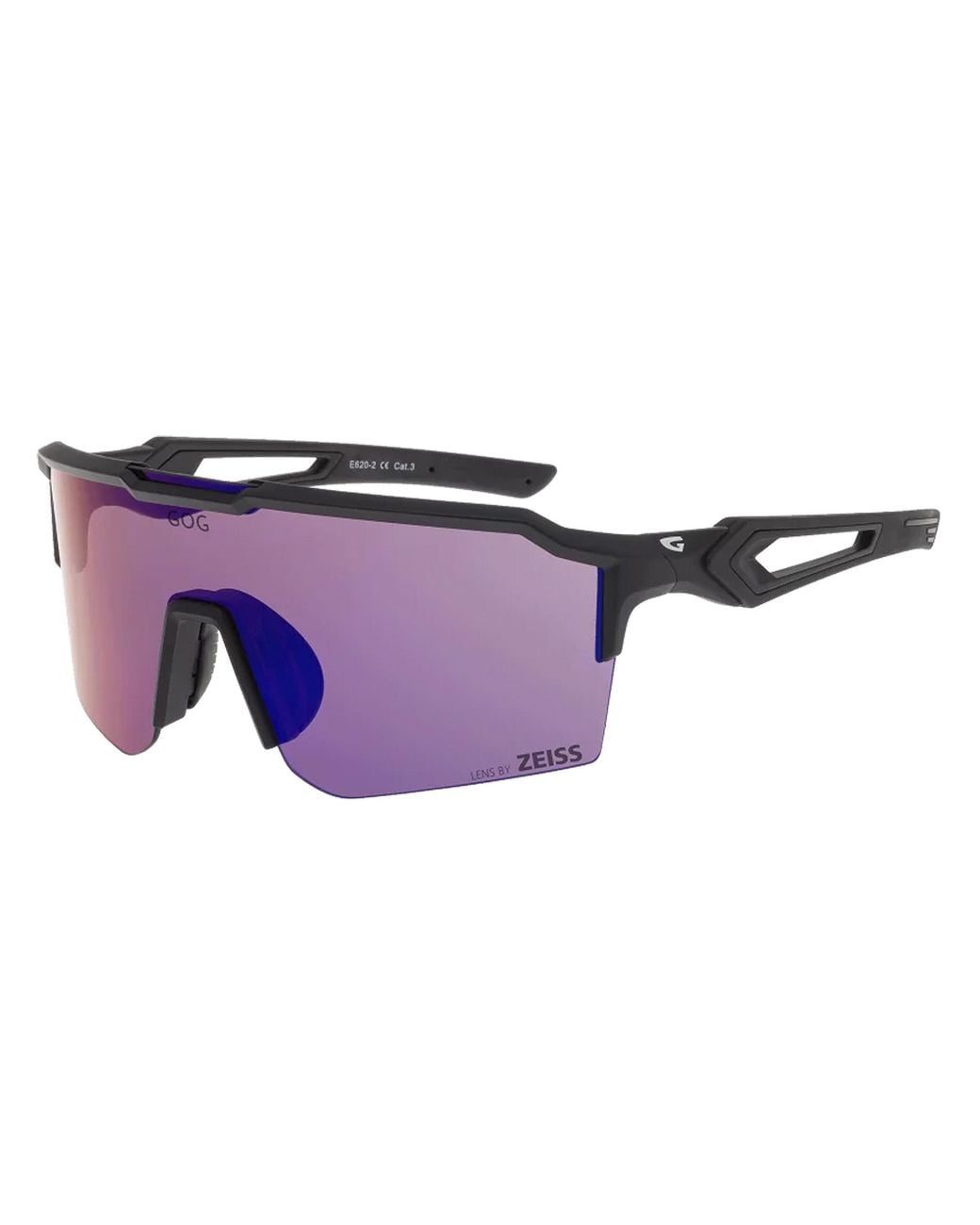 G.O.D Eyewear Purple Valhalla Uv400 Cycling Running Sunglasses With Zeiss Mirror Hydrophobic Lens