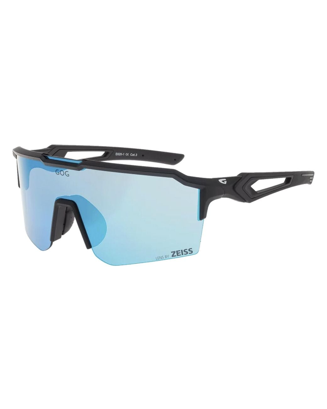 G.O.D Eyewear Blue Valhalla Uv400 Cycling Running Sunglasses With Zeiss Mirror Hydrophobic Lens