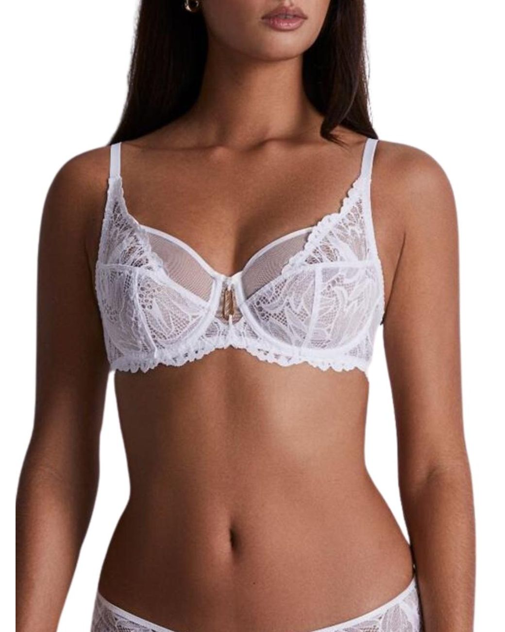 Aubade Brown Flowermania High Apex Bra