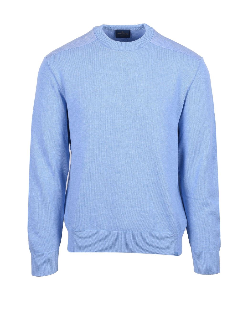 Paul & Shark Blue Crew Neck Knitwear Light Cotton for men