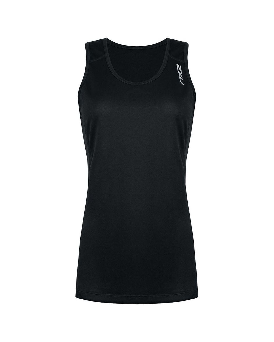 2xu Black Bsr Active Singlet Top