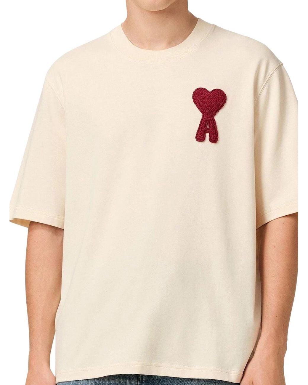 AMI White De Coeur T-Shirt