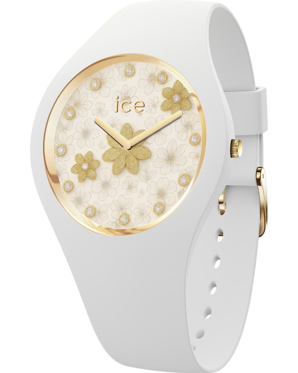 Ice-watch Ice Watch Ice Flower 026164 Silicone in White | Lyst UK