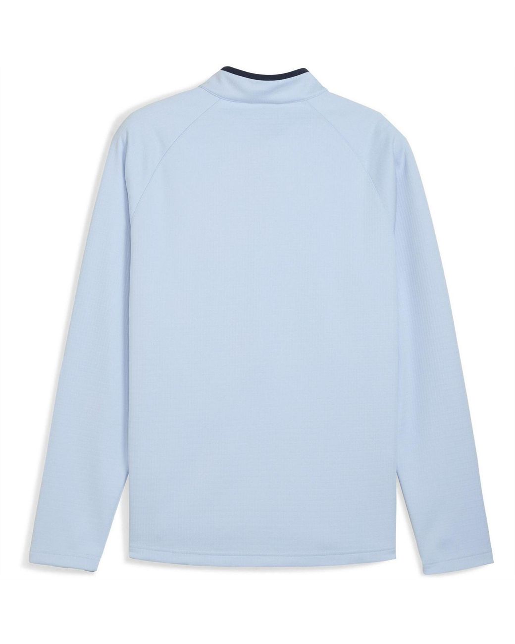 PUMA Blue Waffle Fleece Pullover Jumper for men