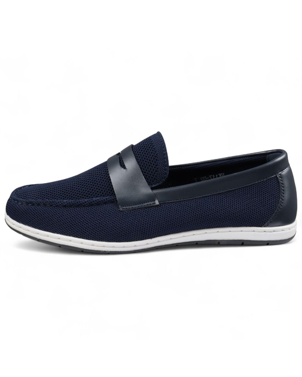 Infinity Leather Blue Breathable Loafers Lightweight Slip-On for men
