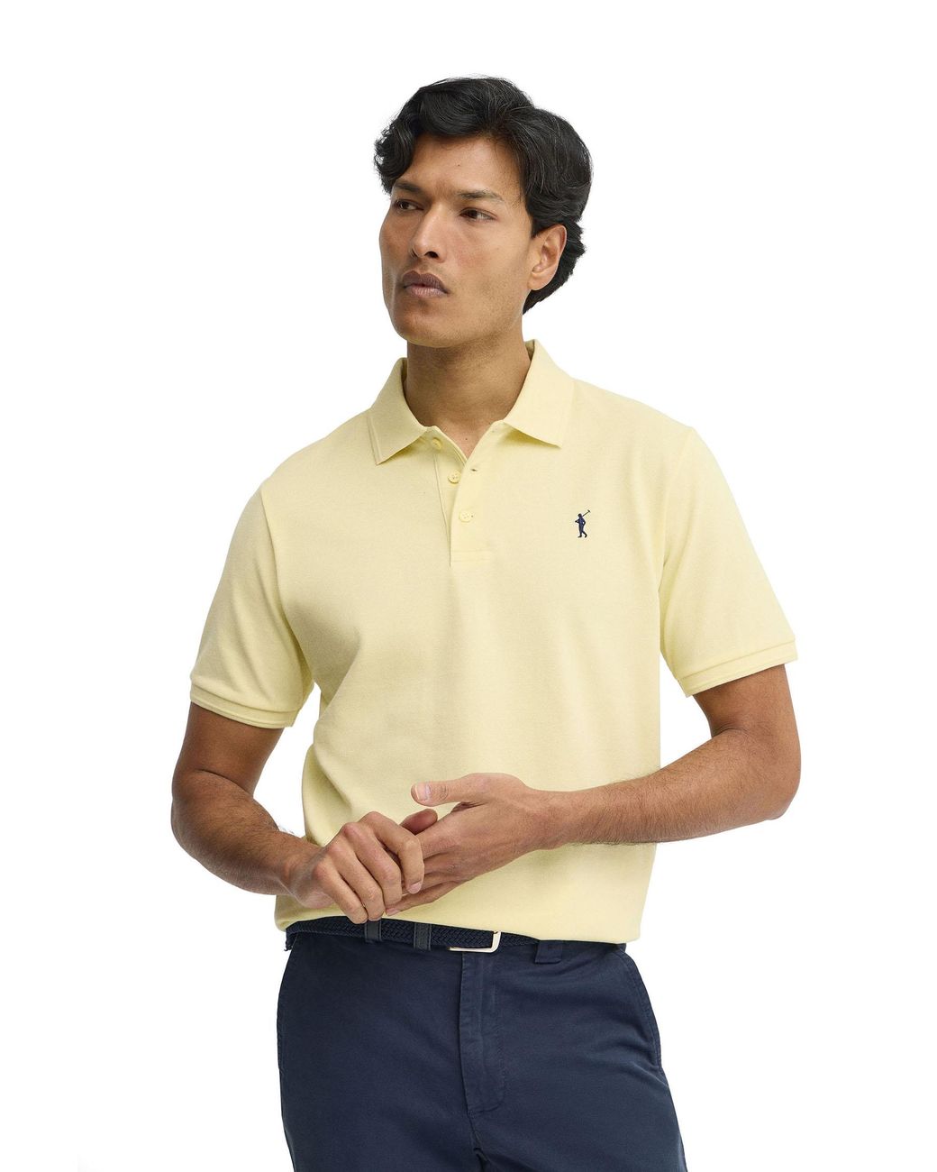 POLO CLUB Natural Short Sleeve Shirt Polo-Shirt-S-S5 for men