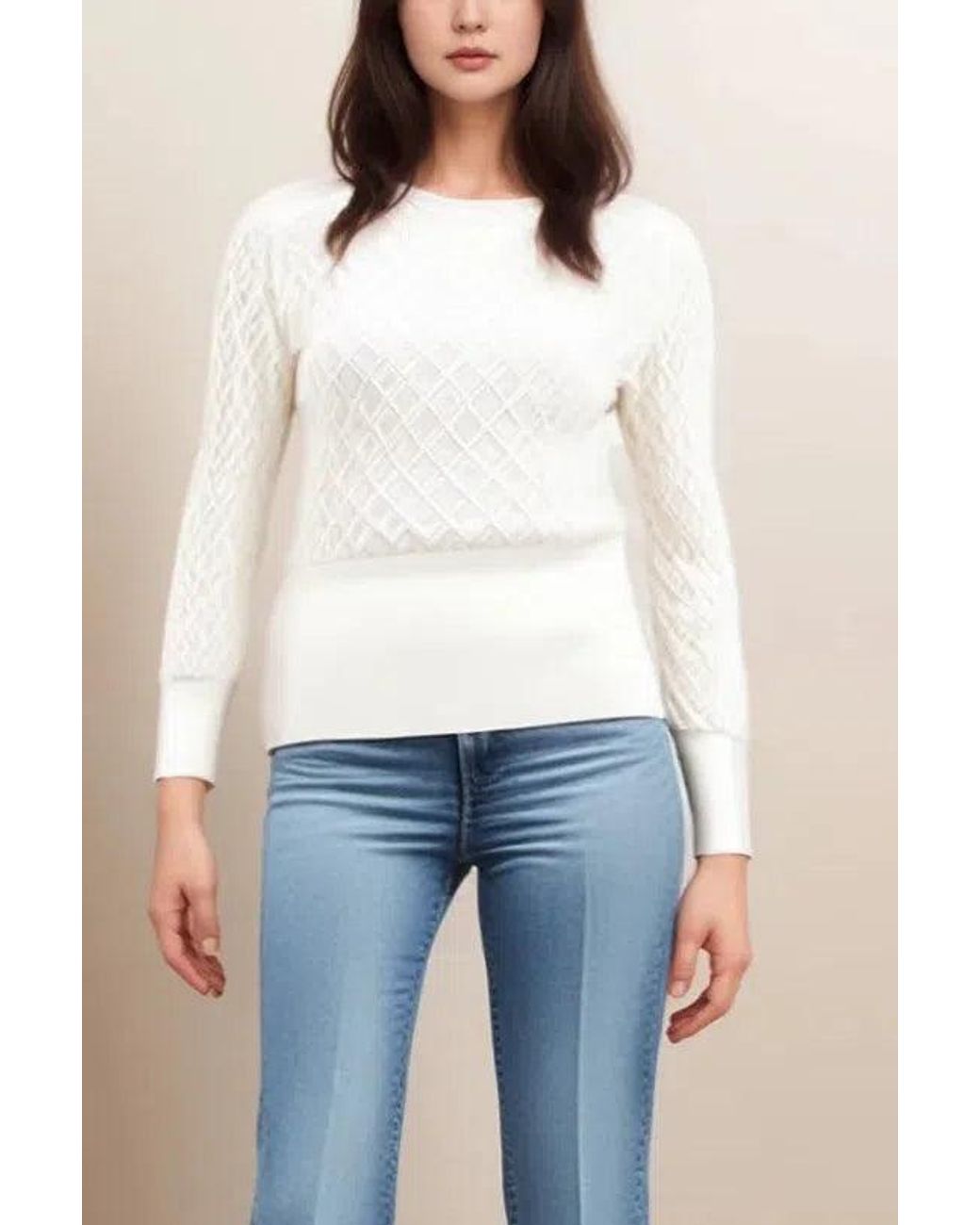 Marks & Spencer Blue Diamond Stitch Jumper