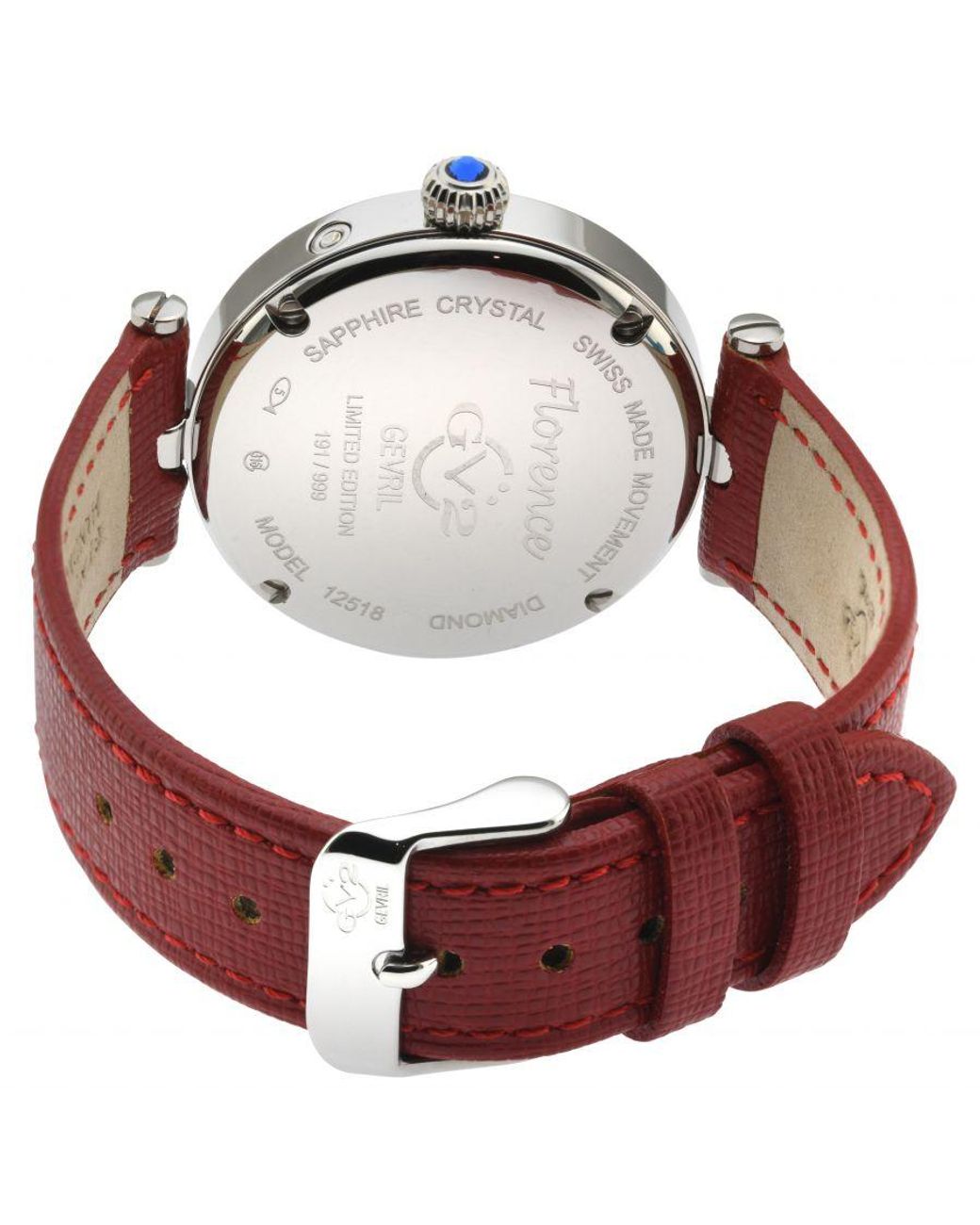 Gevril Red Gv2 Florence Swiss Quartz 12518.L Watch