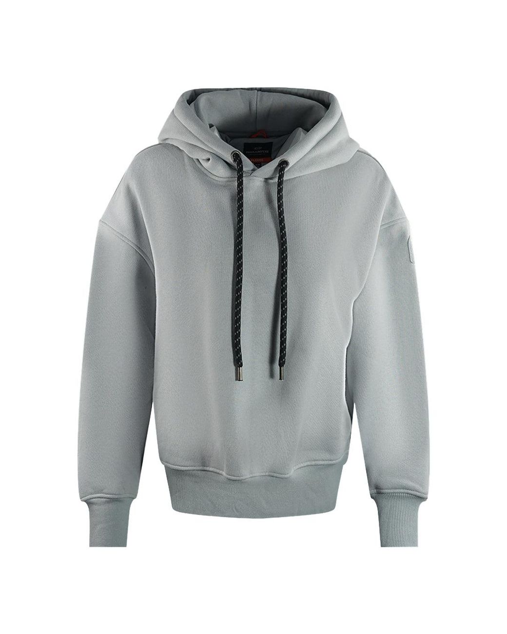 Parajumpers Gray Githa Plain Shark Oversized Hoodie Cotton