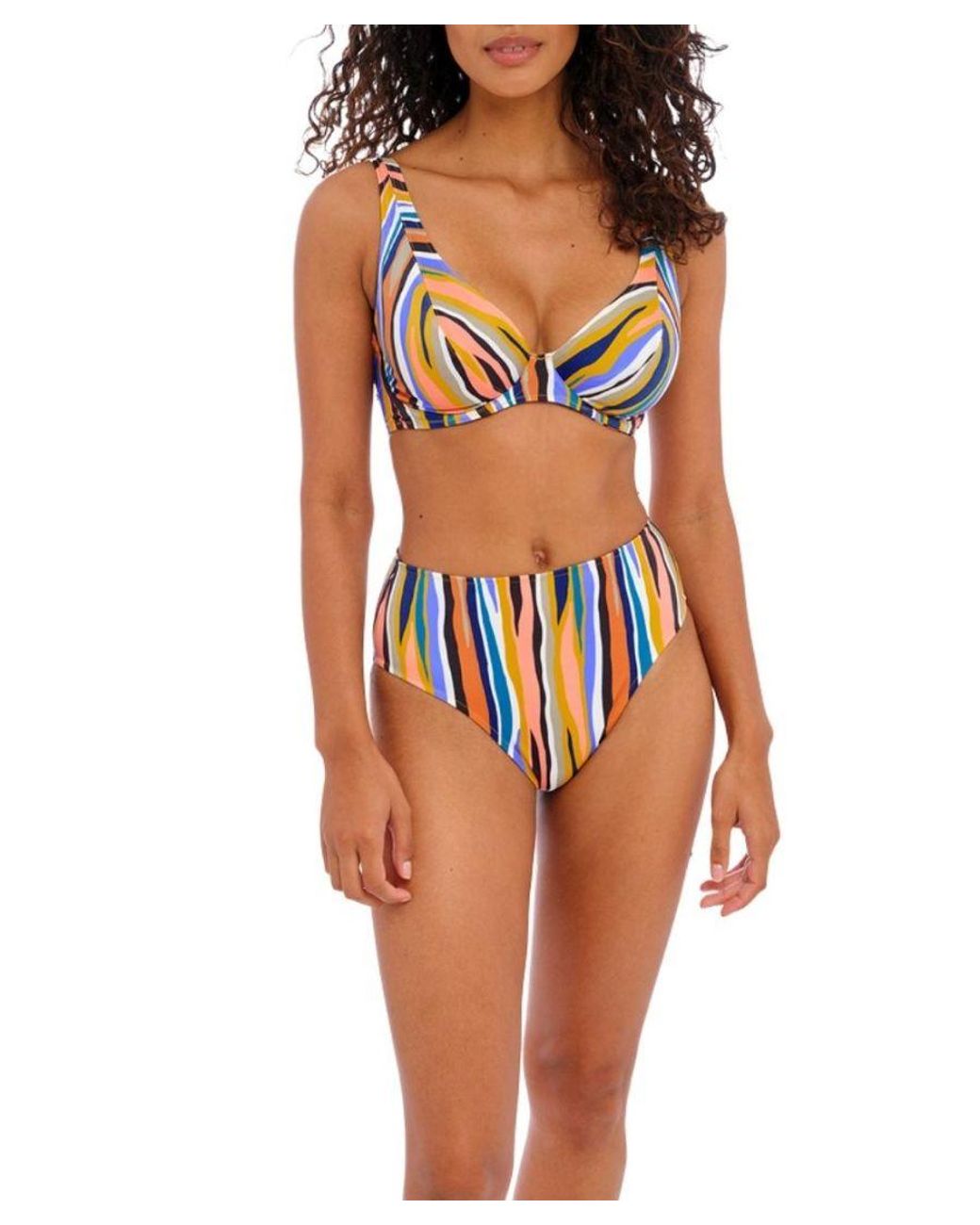 Freya Multicolor Torra Bay High Apex Bikini Top