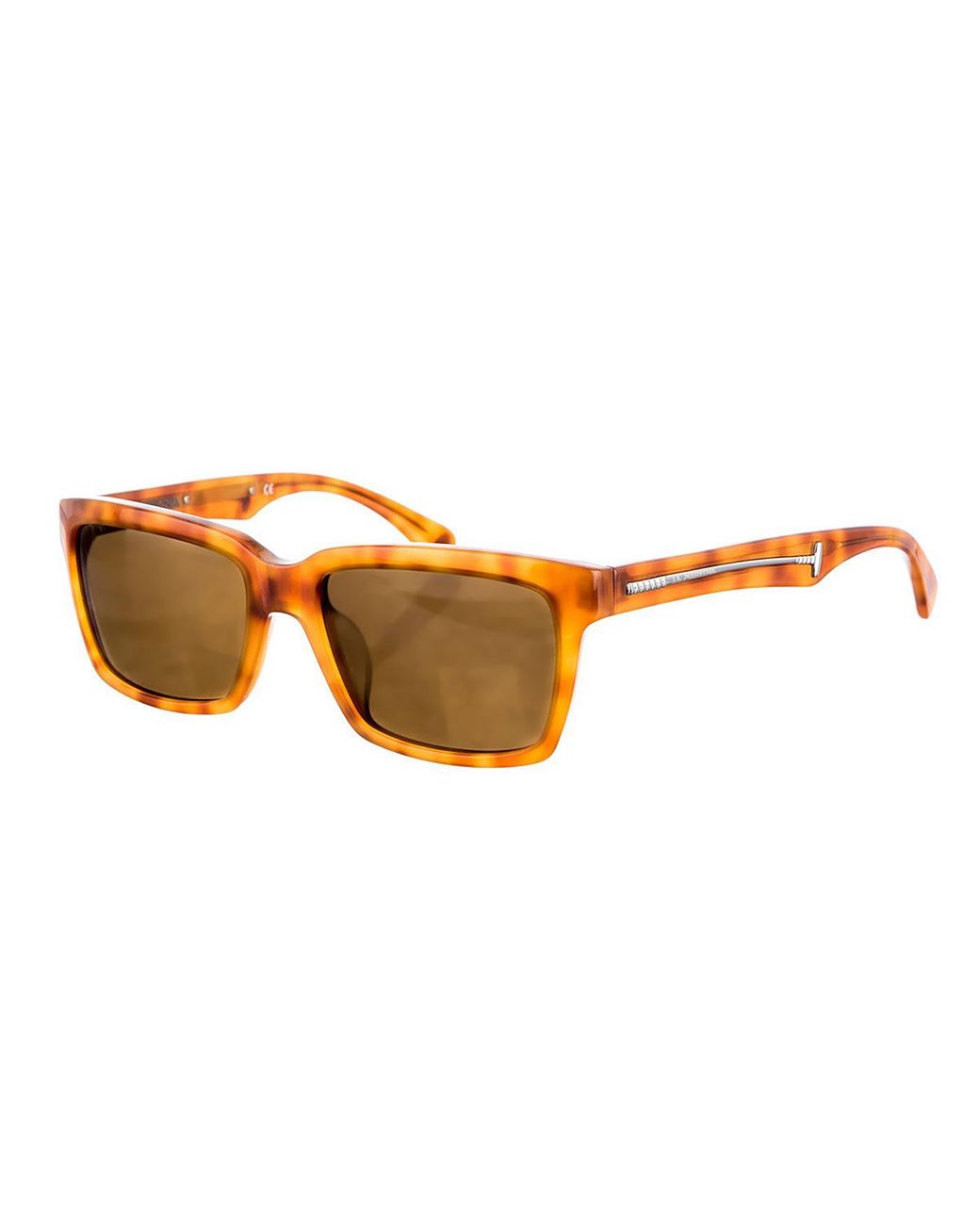 La Martina Brown Rectangular Shaped Acetate Sunglasses Lm52406 for men