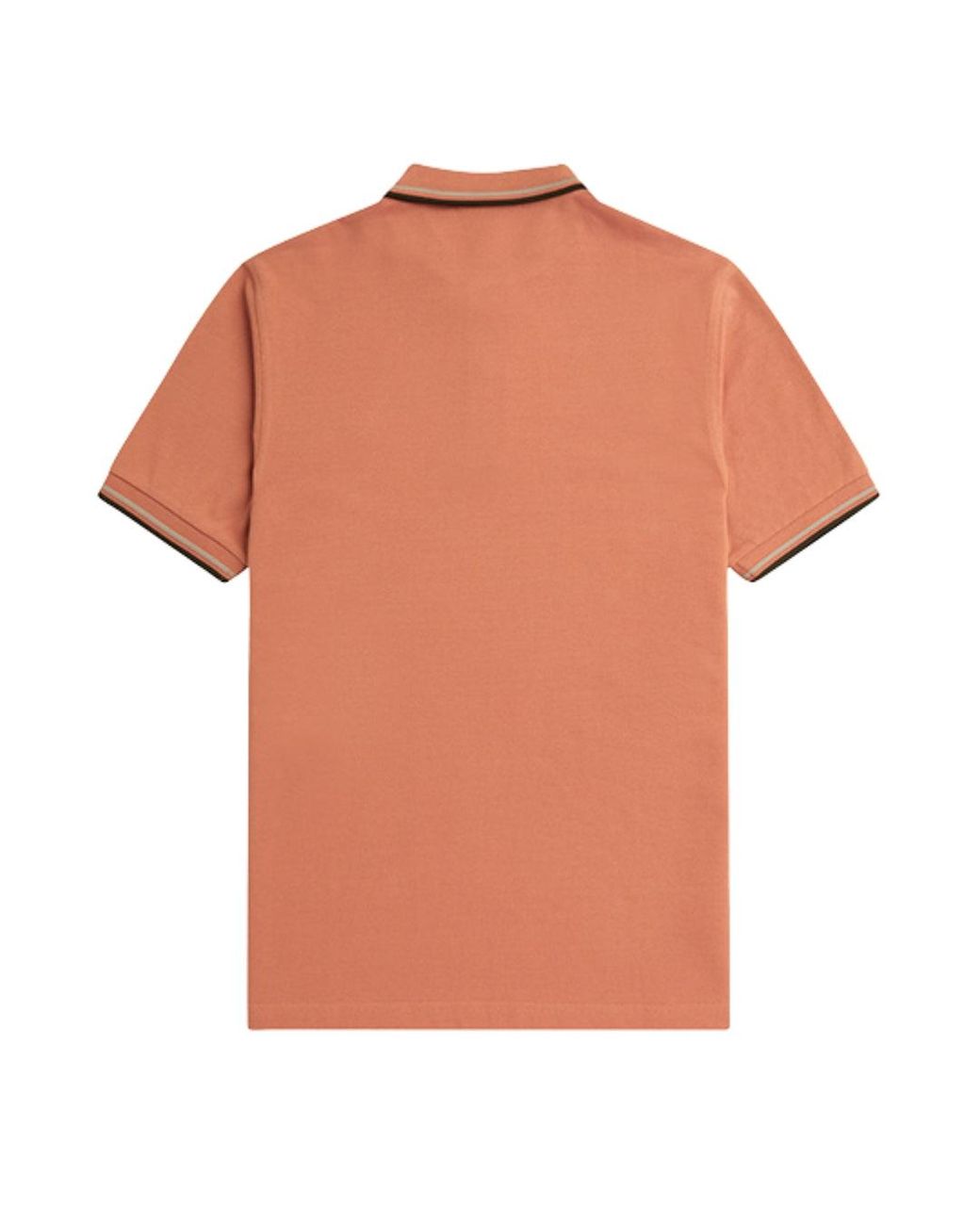 Fred Perry Orange Twin Tipped Rust Polo Shirt for men