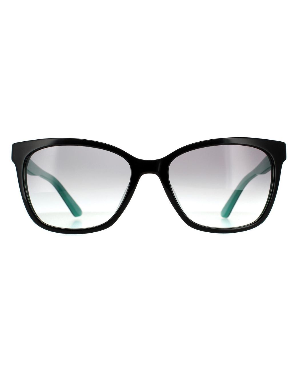 Calvin Klein Black Rectangle Gradient Sunglasses