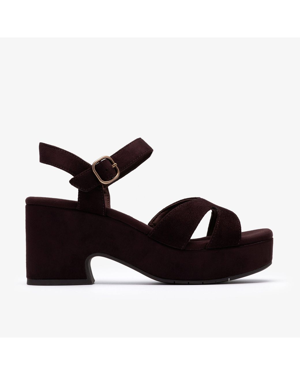Clarks Black Nerisa Twist Dark Sandals