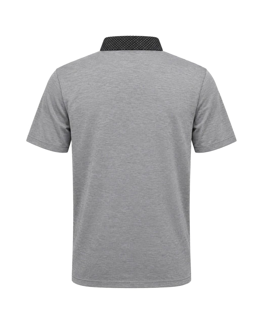 Ted Baker Gray Woven Collar Polo Shirt Viscose for men