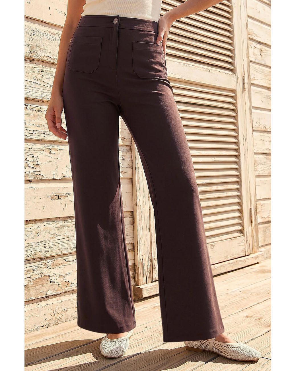 Roman Natural Petite Front Pocket Trouser