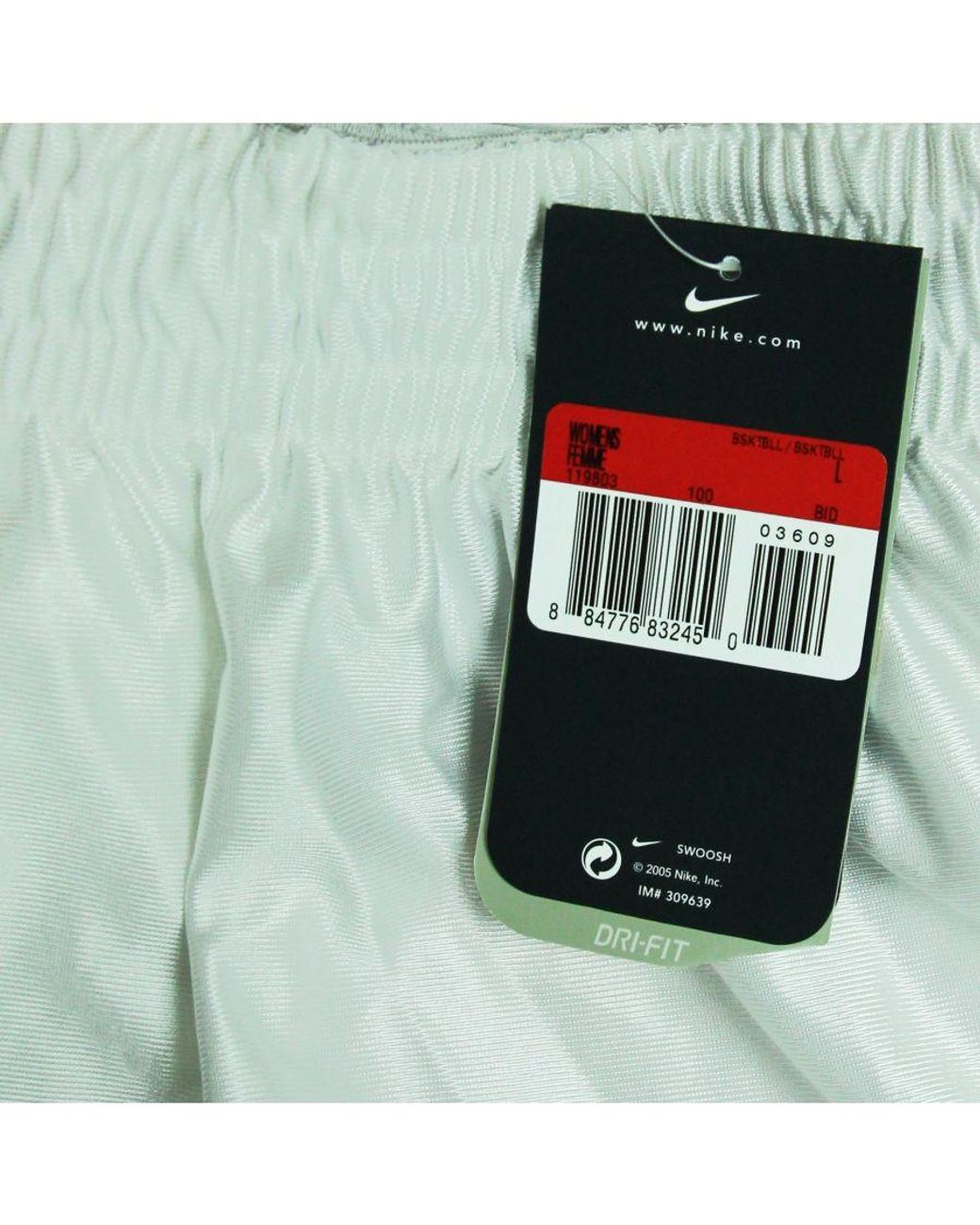Nike White Dri-Fit Supreme Basketball Shorts Stretch Bottoms 119803 100