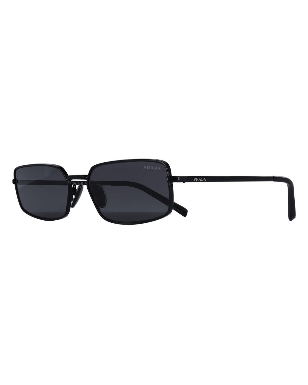 Prada Blue Rectangle Dark Pra60S Metal