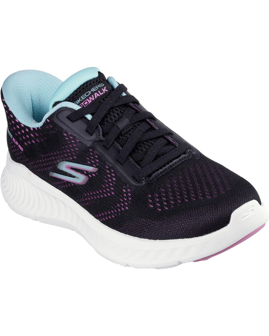 Skechers Blue Go Walk Now Khloe Textile Trainers