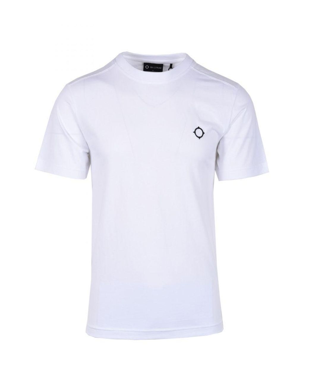 MA.STRUM Optic White Cargo Pocket T Shirt for Men