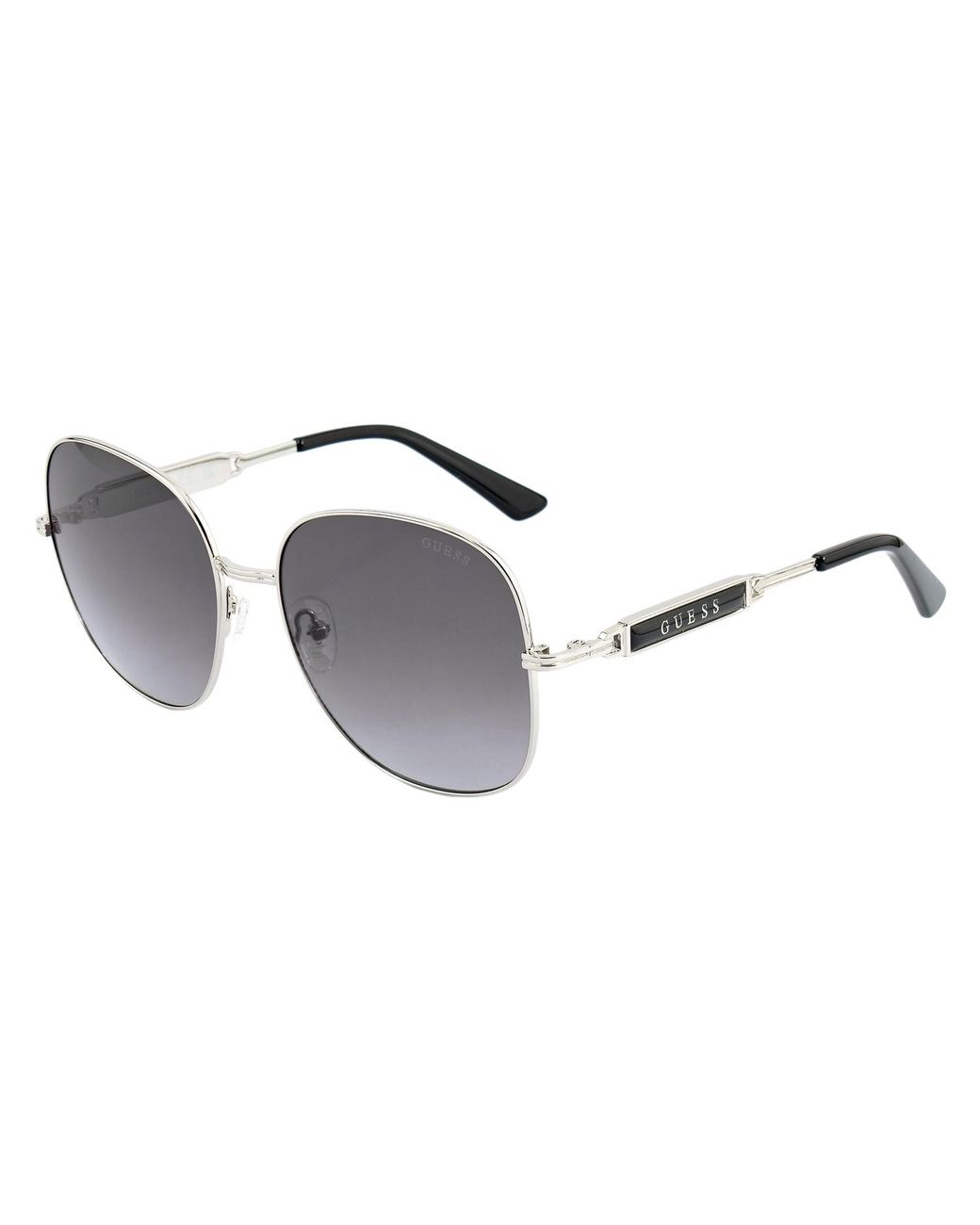 Guess Metallic Gray Metal Sunglasses