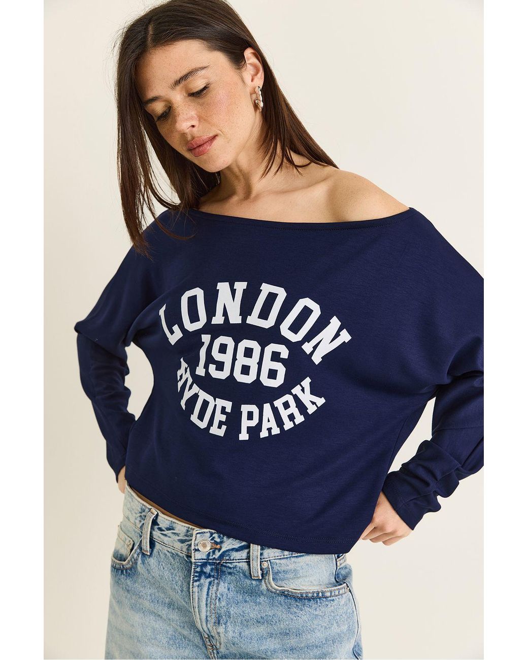 Bianco Lucci Blue Blouse
