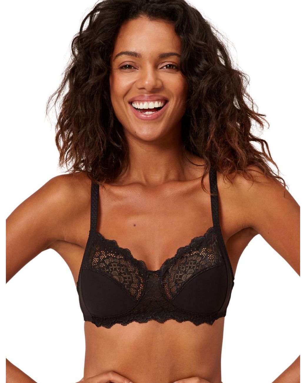 Simone Perele Black Caresse Soft Cup Bra