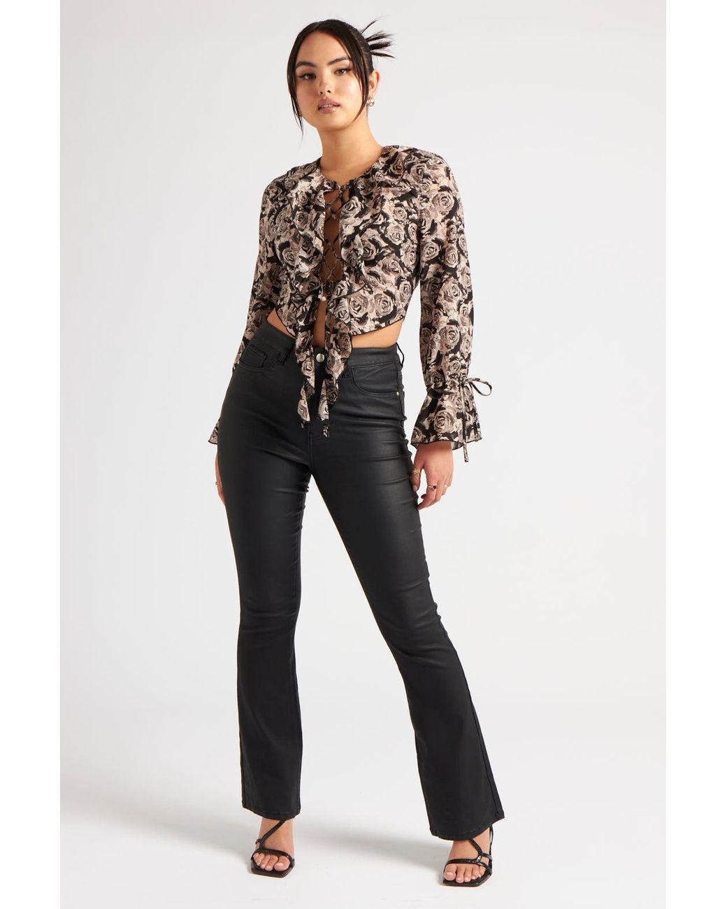 Urban Bliss Black Carter Coated Flare