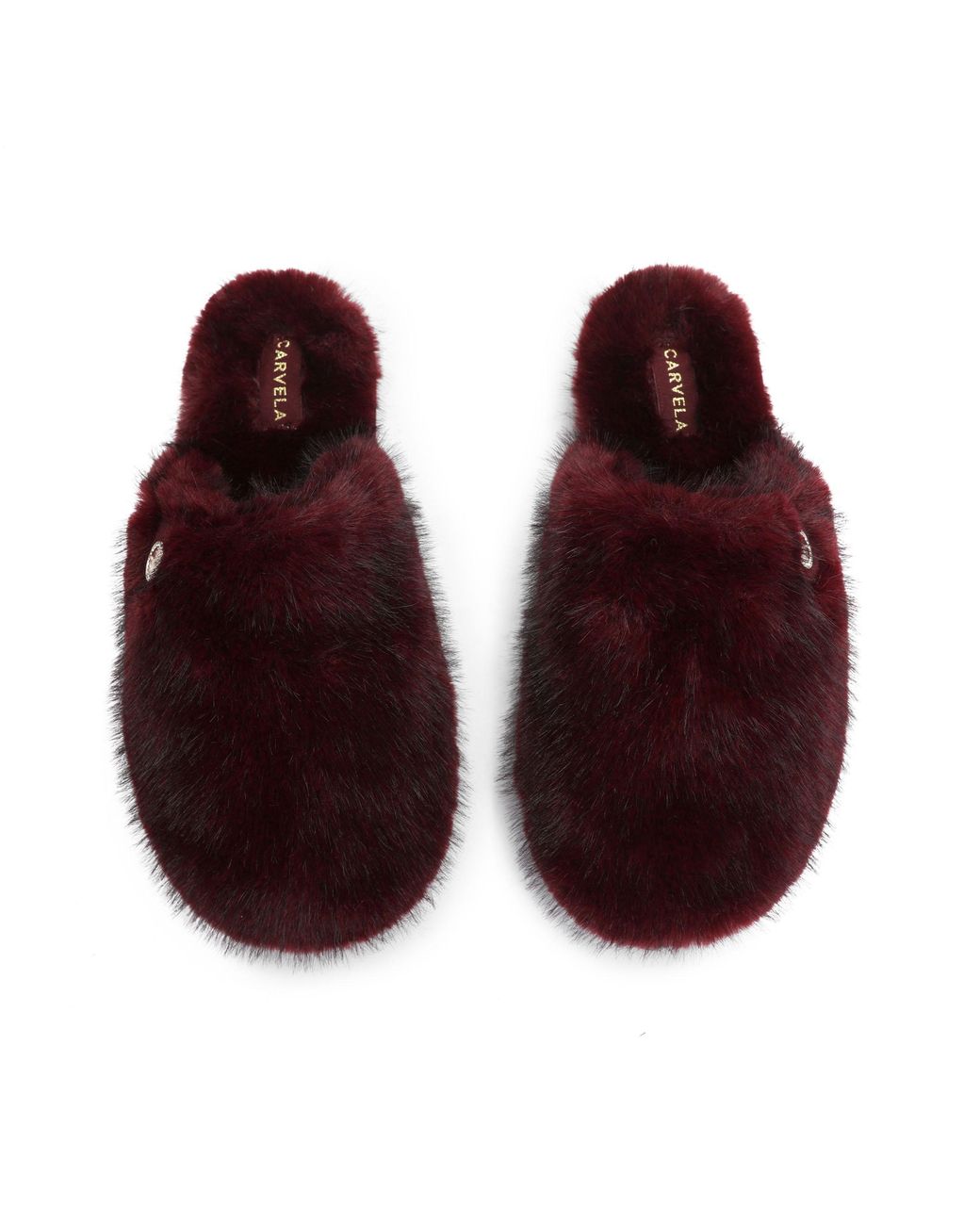 Carvela Kurt Geiger Brown Jackpot Fur Slipper Slippers