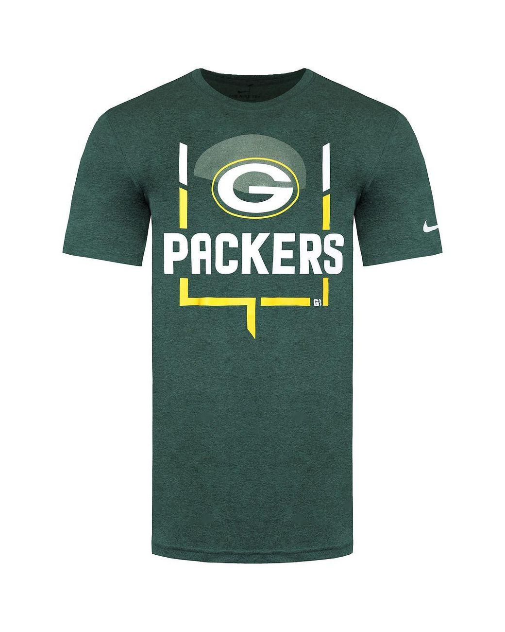 Nike Green Nfl Bay Packers Legend Goal Post T-Shirt for men