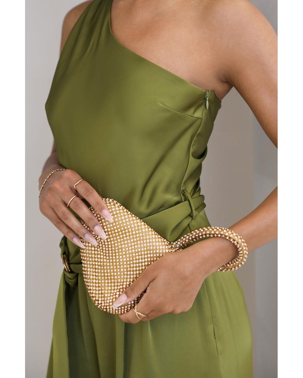 Where's That From Green Wheres 'Cascabel' Mini Chainmail Pouch Bag
