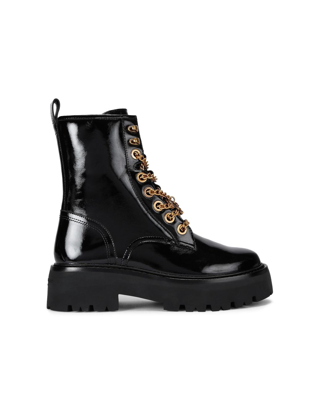 Kurt Geiger Black Leather Matilda Charm Boots