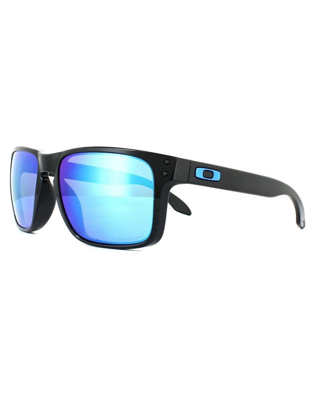Oakley Blue Rectangle Polished Prizm Sapphire Sunglasses for men