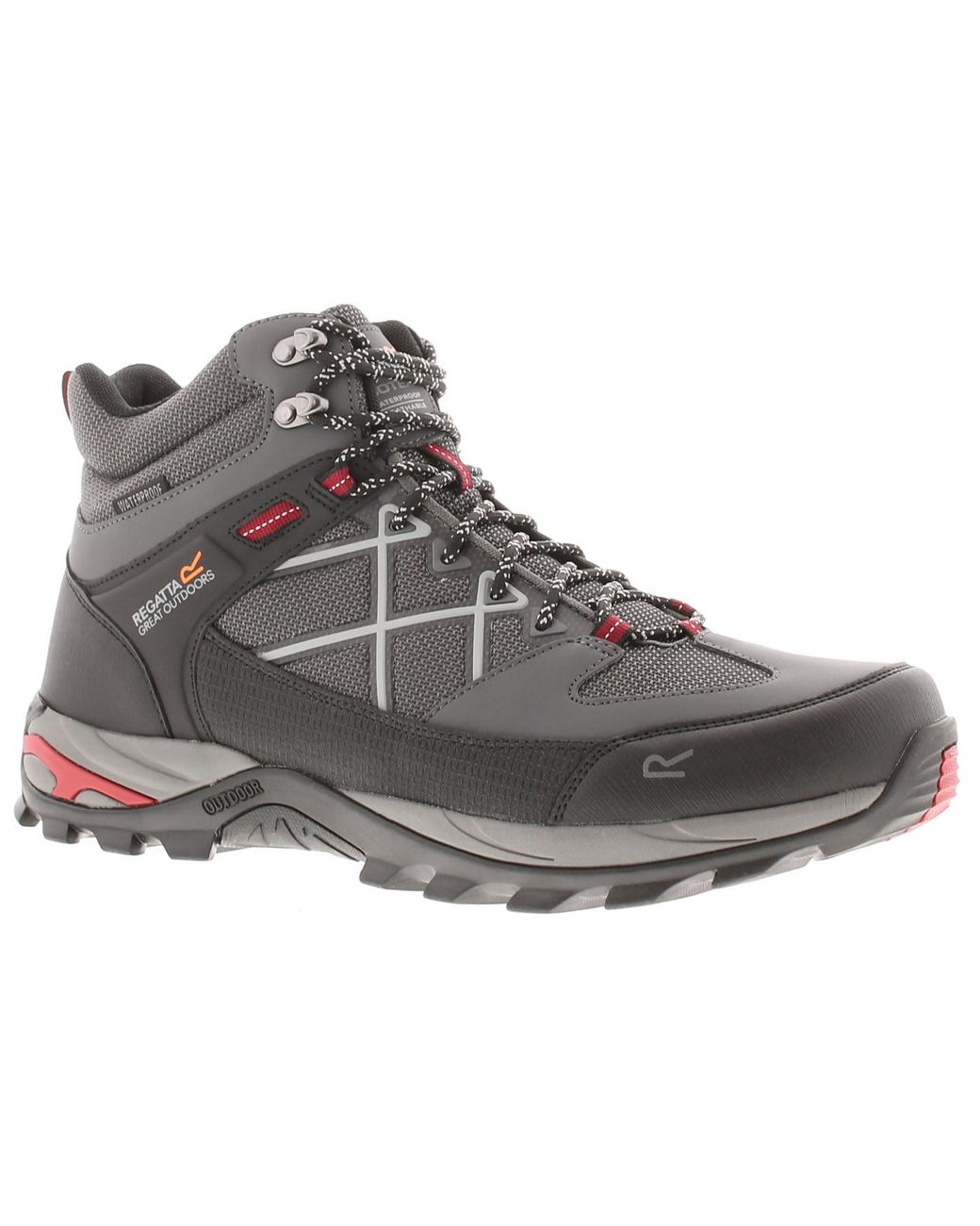 Regatta Gray Walking Boots Waterproof Samaris Iii Lace Up for men