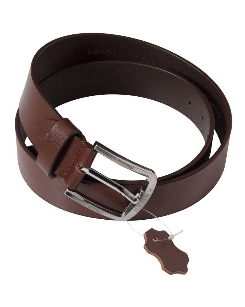 Kruze By Enzo Brown Leather Belts for men