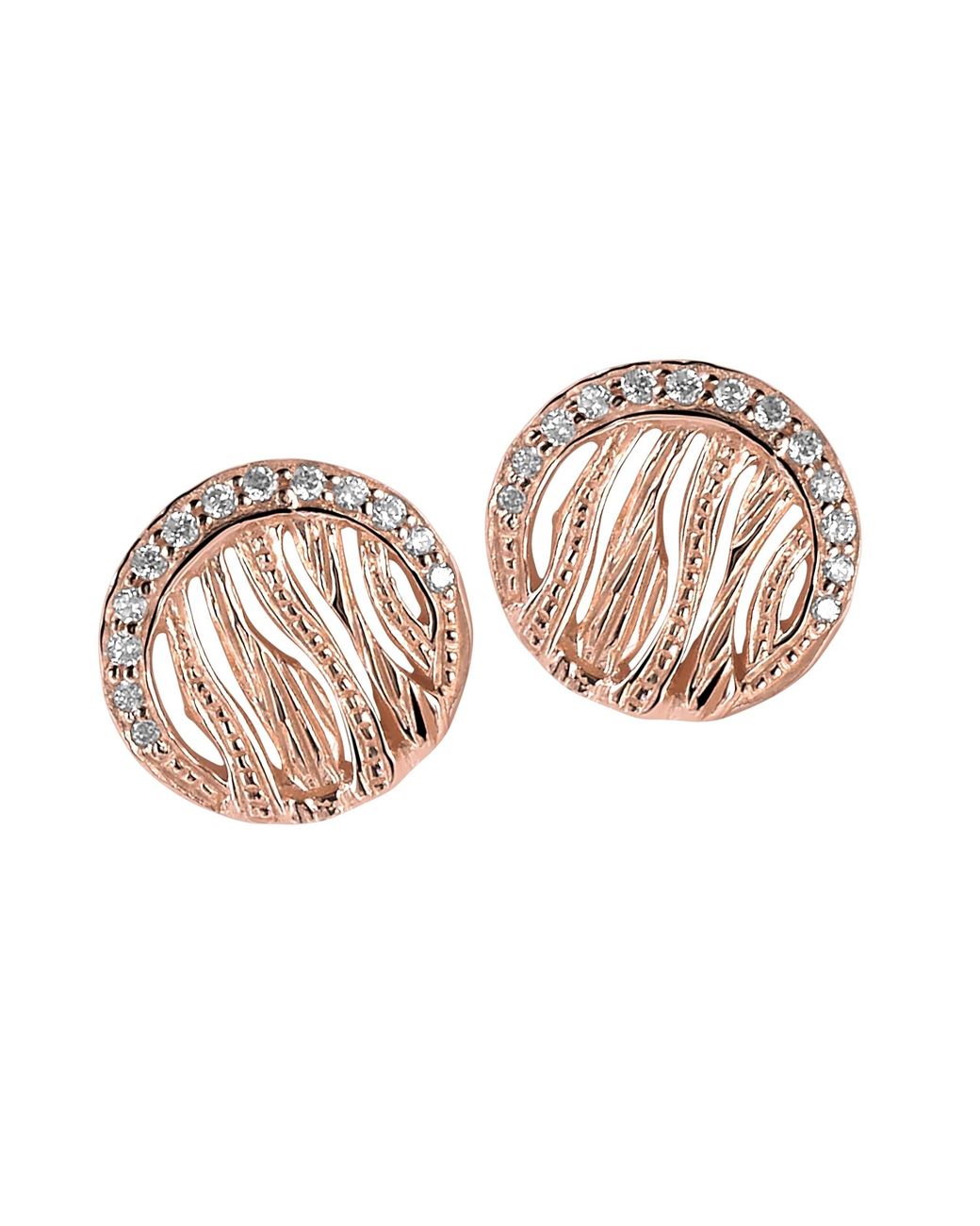 Orphelia Pink 925 Sterling Stud Earrings