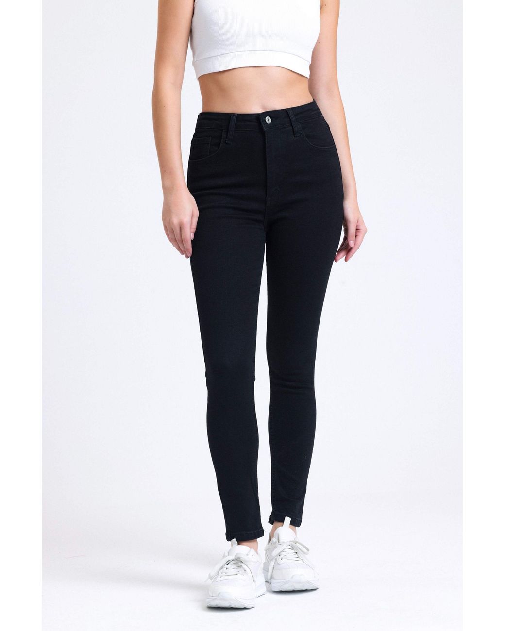 Hiccup Black High Waist Skinny Jeans