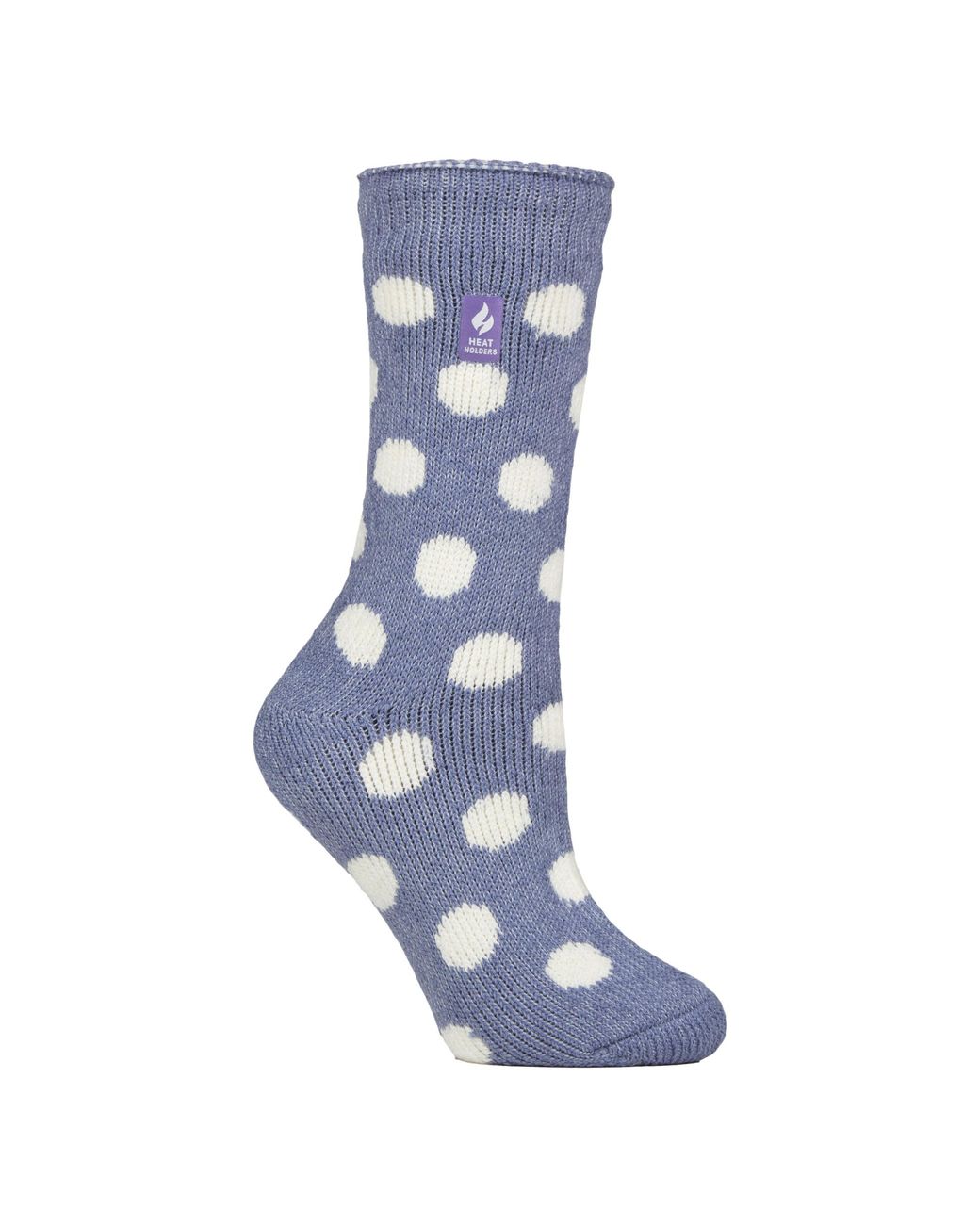 Heat Holders Blue Ladies Jacquard Thermal Socks For Winter