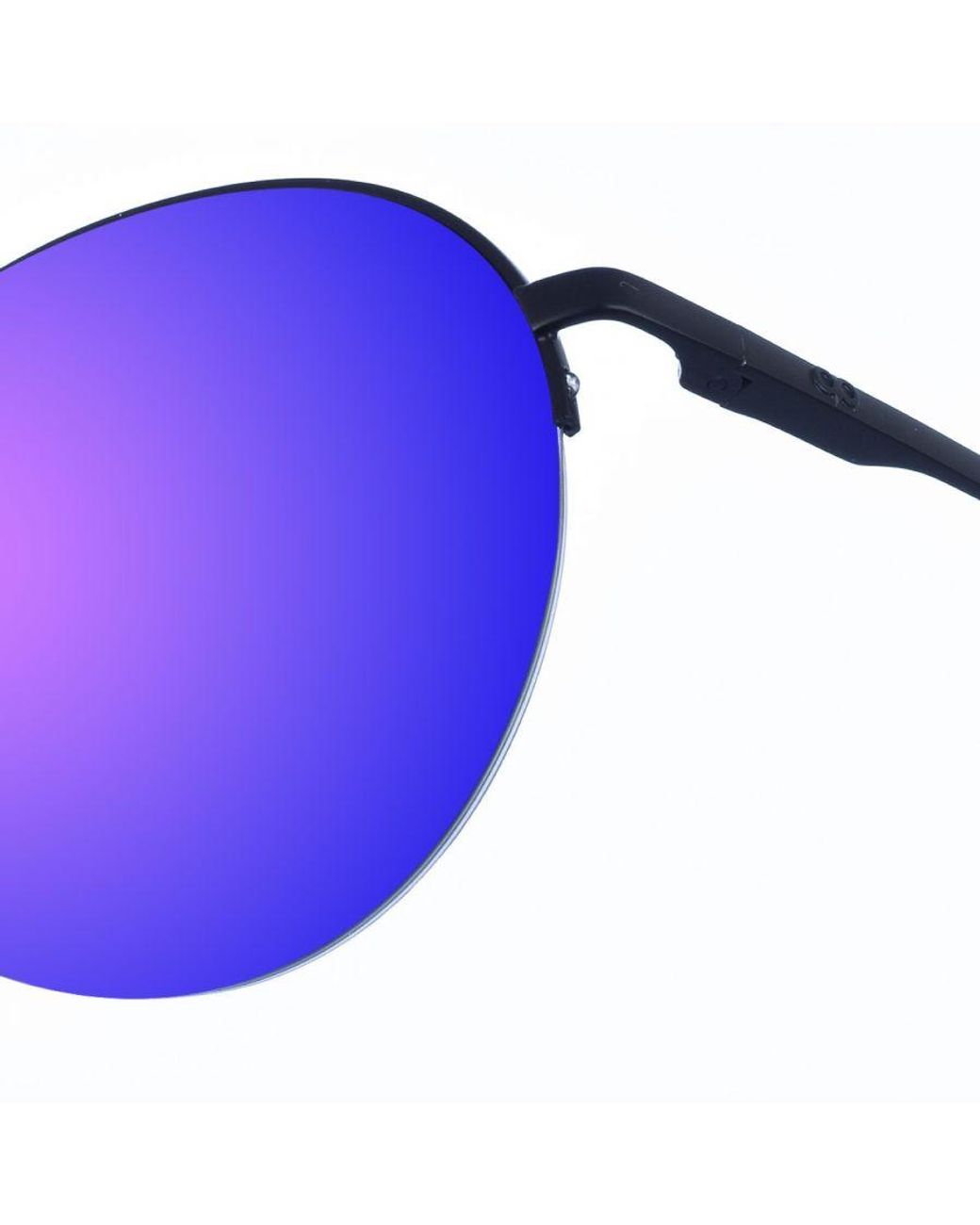Kypers Purple Maxy Oval-Shaped Metal Sunglasses