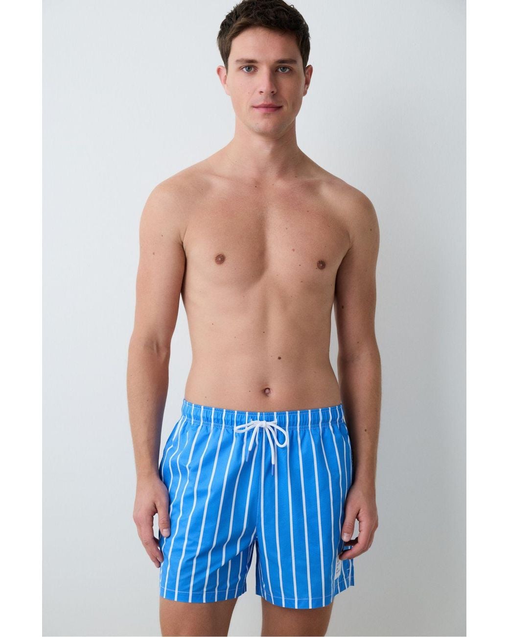 Penti Blue Thick Stripe Shorts for men