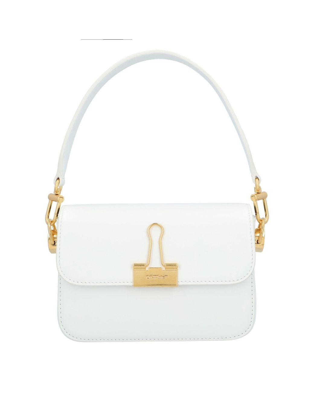 Off-White c/o Virgil Abloh White Off Small Binder Shoulder Bag Leather (Archived)