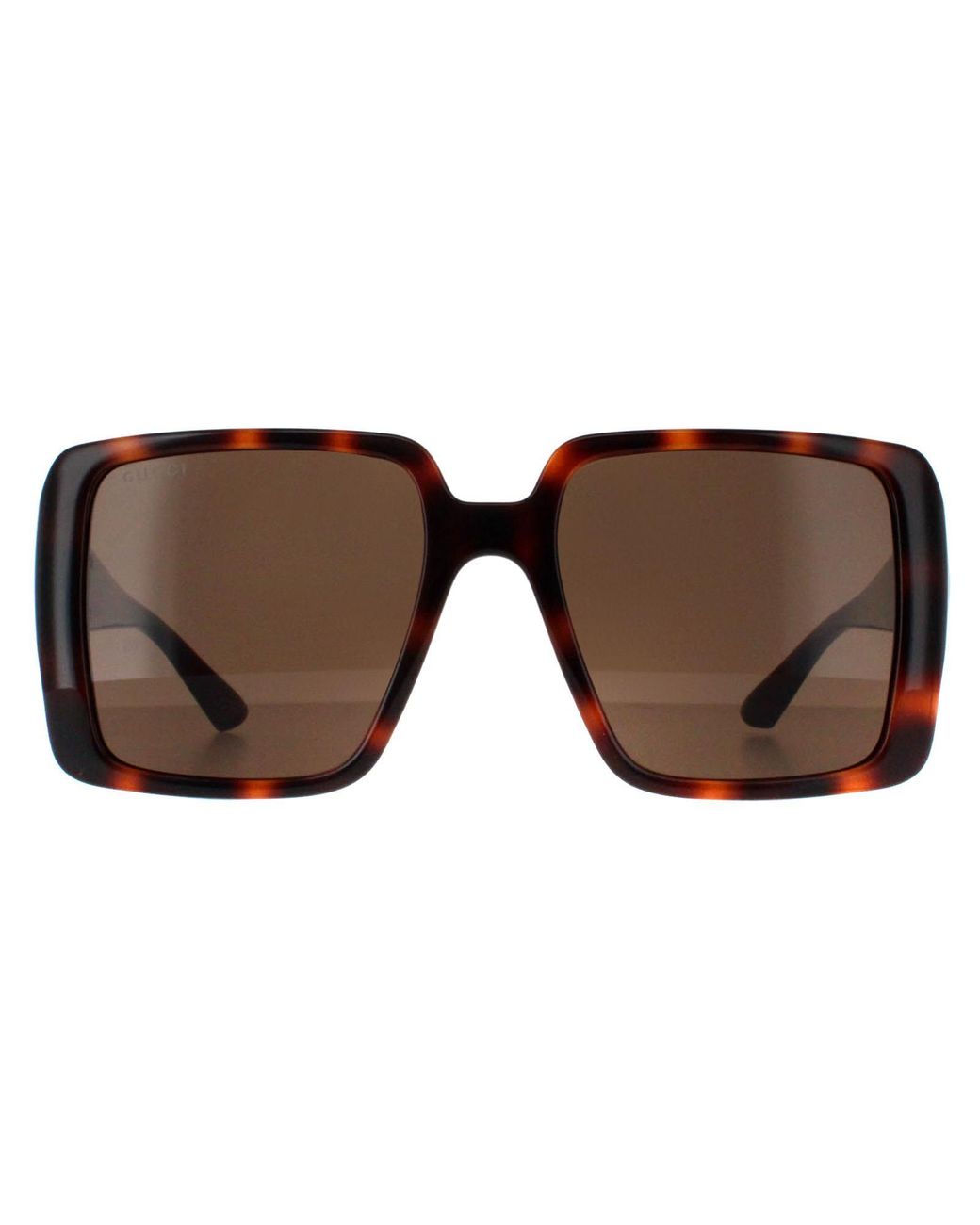 Gucci Brown Square Dark Havana With Gg1692S