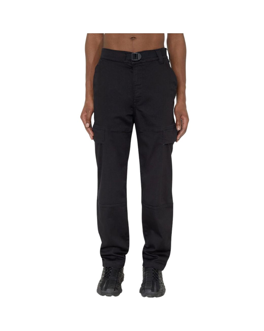 DIESEL Black D Krooley Cargo Jeans for men