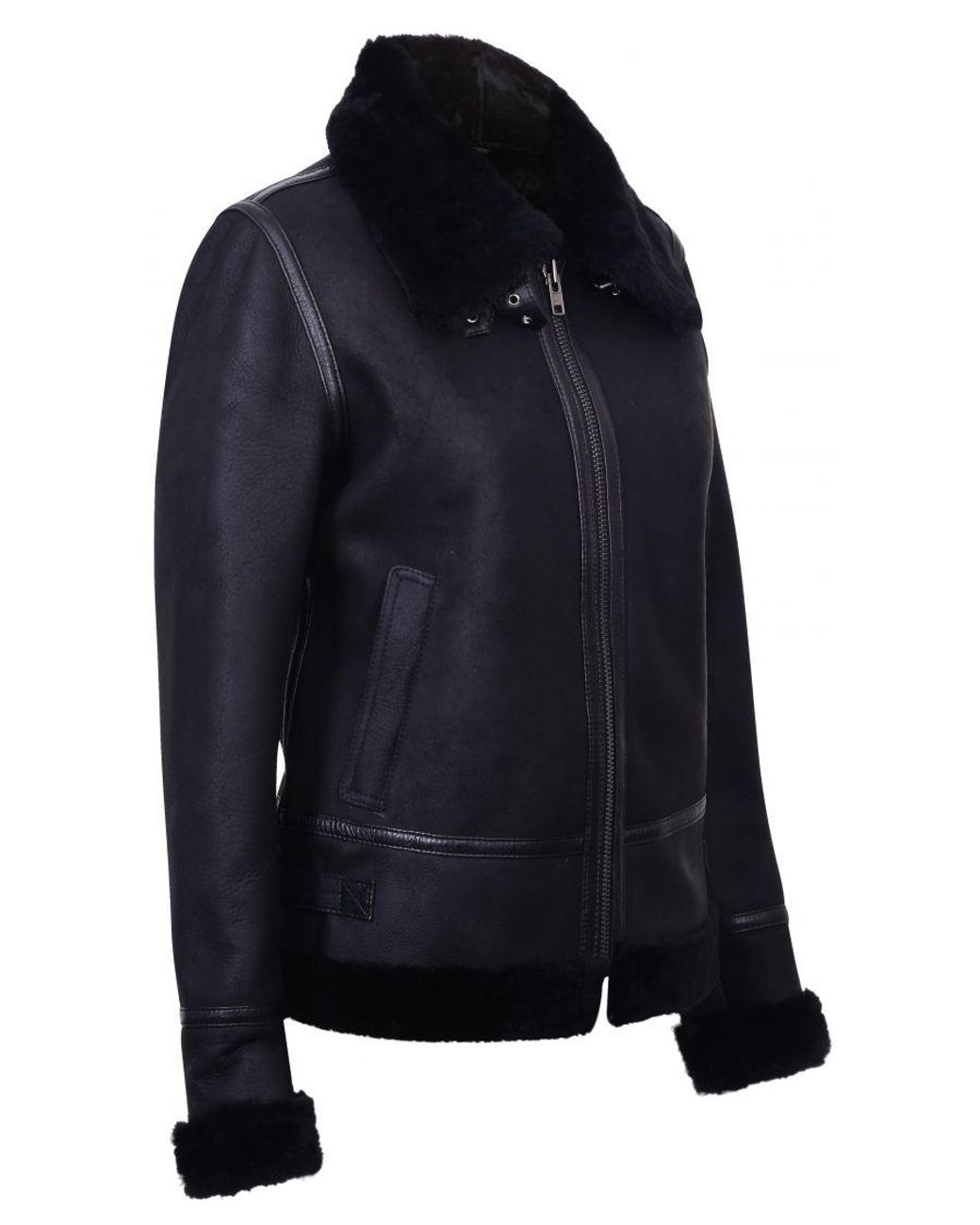 Infinity Leather Black B3 Sheepskin Jacket-Campinas