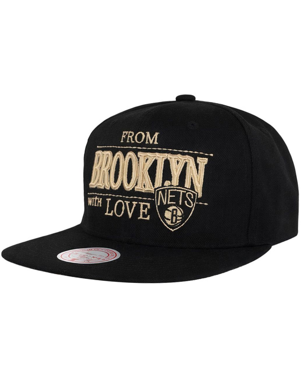 Mitchell & Ness Black Nba Brooklyn Nets With Love Cap