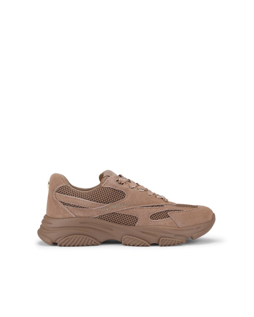Steve Madden Brown Suede Front Row Sneakers