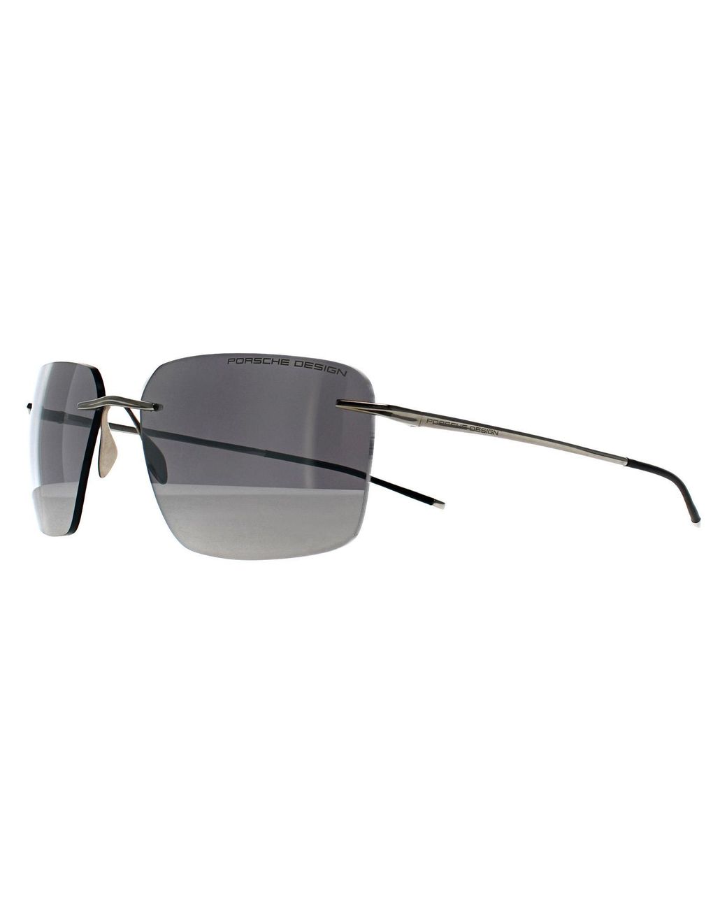 Porsche Design Gray Rimless Shiny Palladium With Mirror P8923 Metal