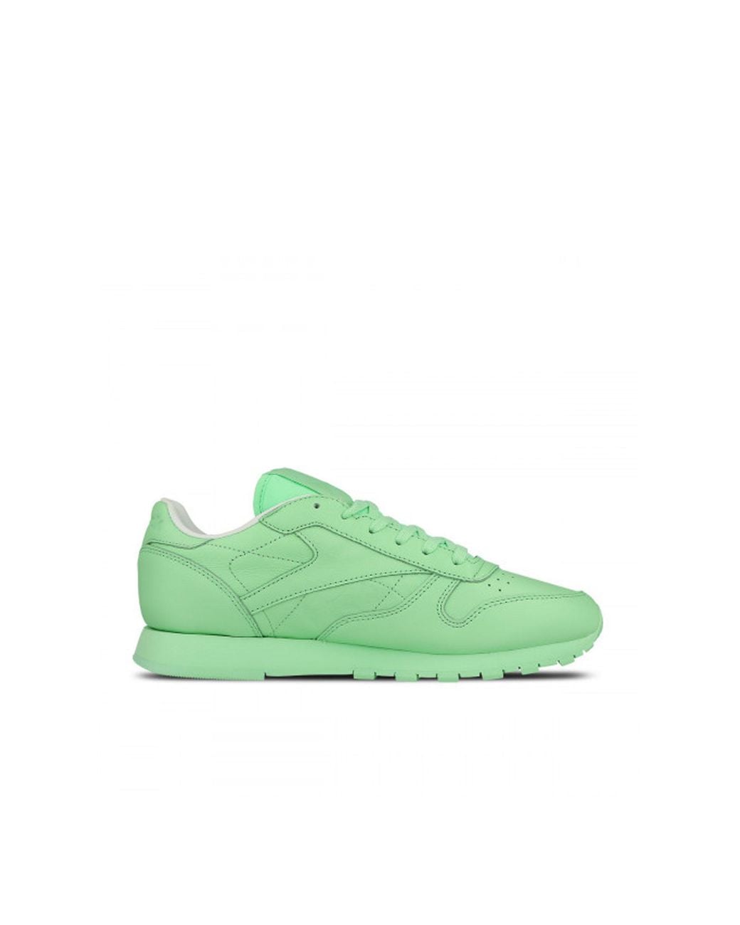 Reebok Green Classic Pastels Lace-Up Smooth Leather Trainers Bd2773