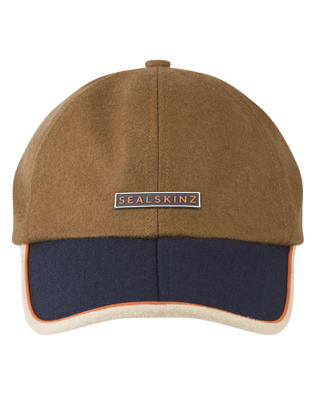 SealSkinz Brown Waterproof Foldable Peak Wool Branded Cap For And